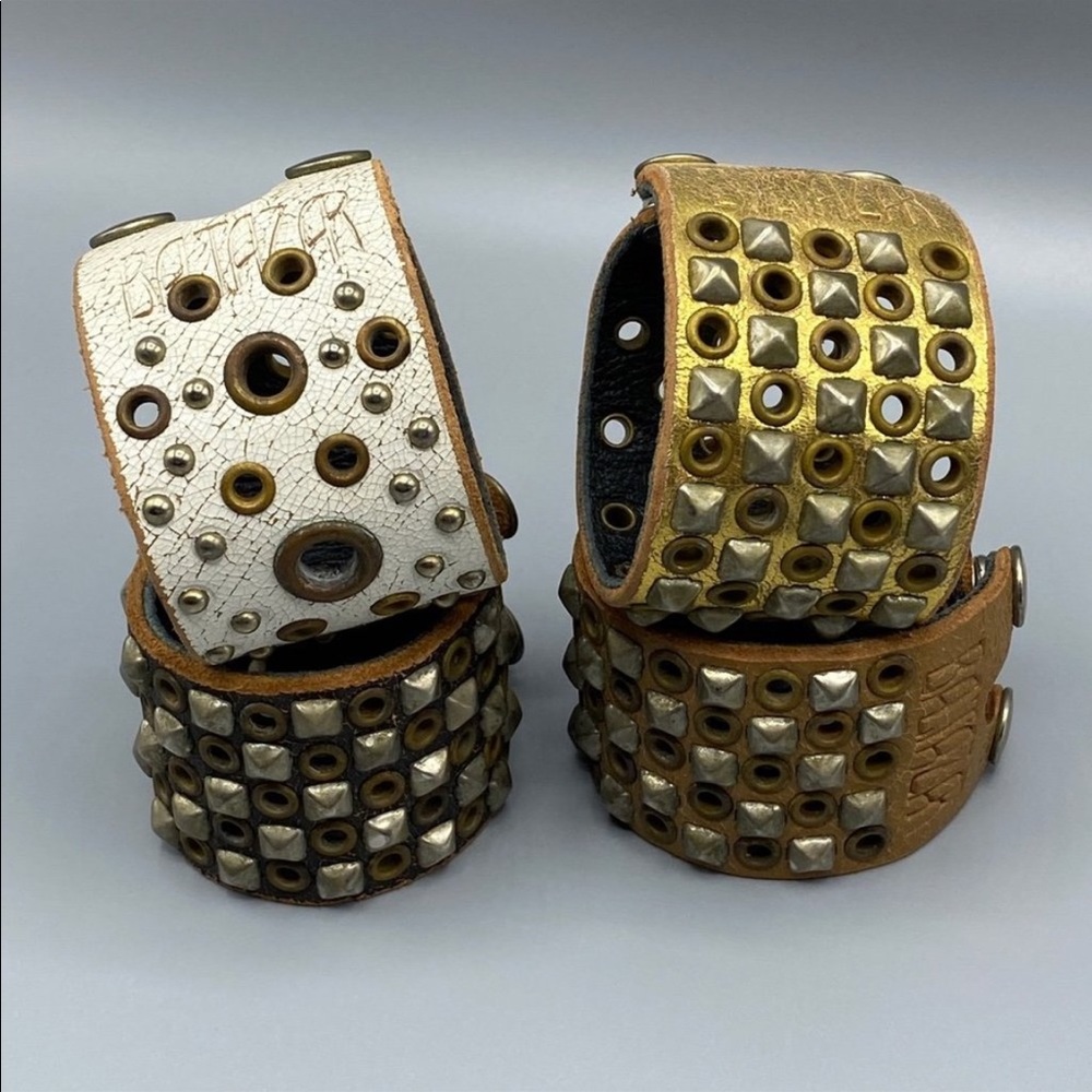 BALTAZAR leather cuff bracelets RARE FIND - Picture 7 of 7